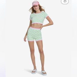 Juicy Couture Set knit crop top and shorts set